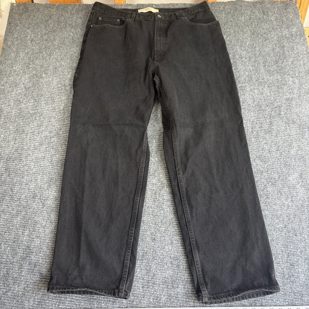 Sonoma Goods For Life Mens Black Straight Leg Denim Jeans 38x31 Casual Solid